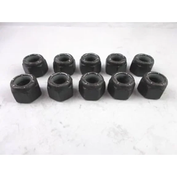Nylon Lock Hex Nut 3/8" - 24 Fine Thread " 10 Nuts " Grade 8 3/8-24