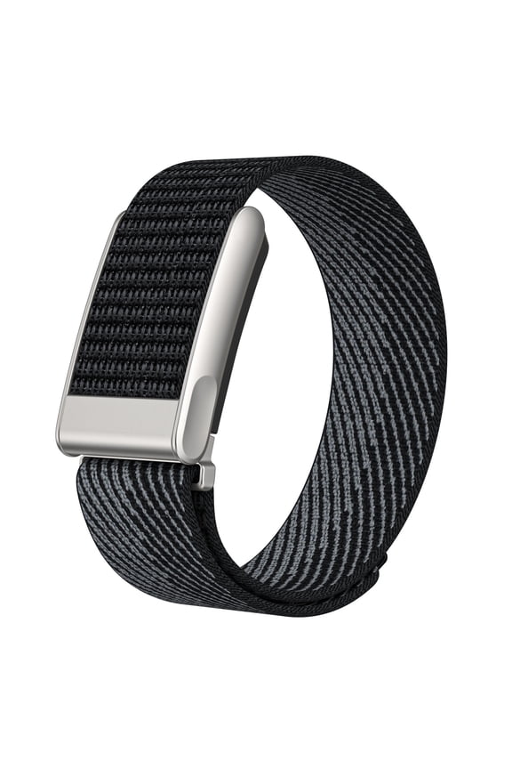 Nylon Loop Band Compatible with Whoop 5.0, Adjustable Breathable Sport Wrist Strap with Hook and Loop Fastener, Soft Woven Replacement Band, Lightweight Durable for Men Women,Black