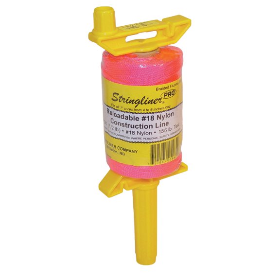 U.S. Tape Nylon Mason Line Reel - Yellow - Nylon String Reel  Residential Use, Standard Application