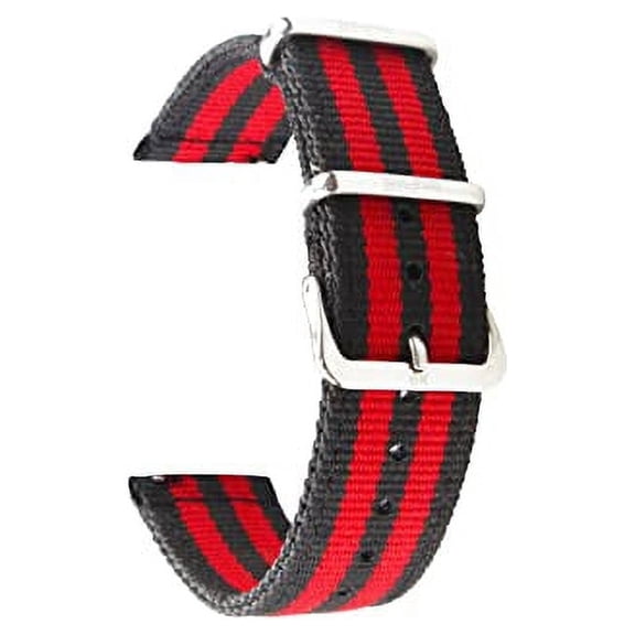 Nylon Men Watch Band Soft Waterproof- Quick Release, Two-Piece Strap