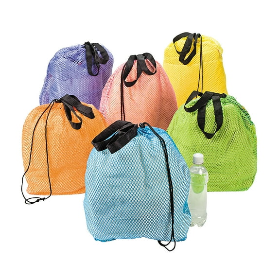 Nylon Mesh Beach Bag - Party Favors - 12 Pieces