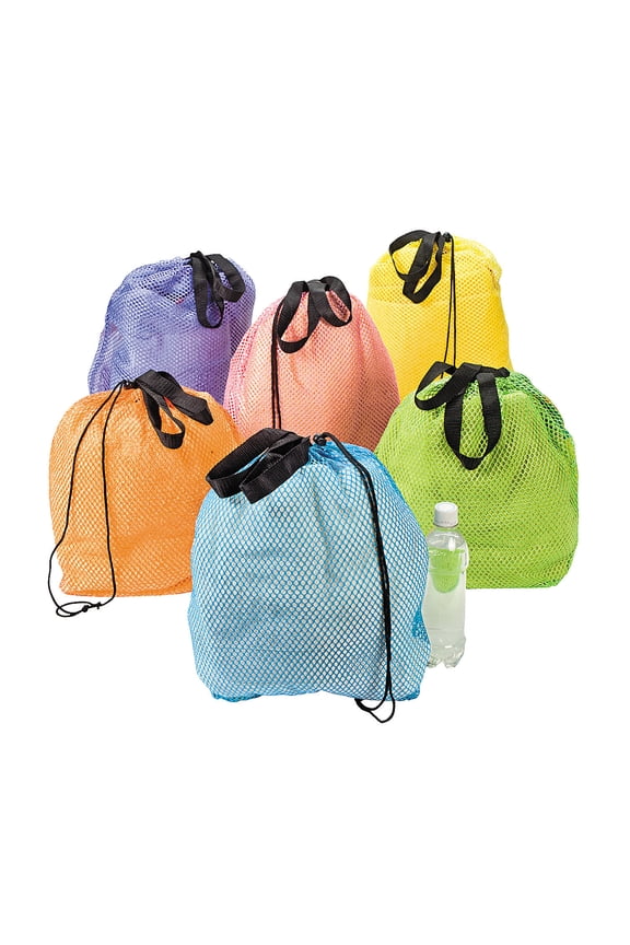 Nylon Mesh Beach Bag - Party Favors - 12 Pieces