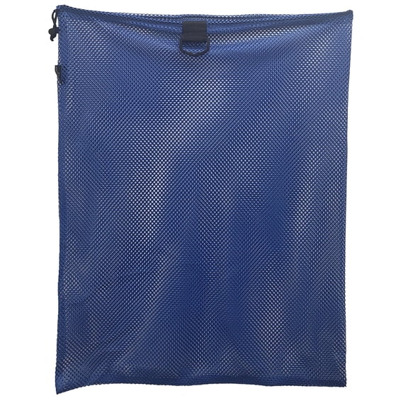 Nylon Mesh Drawstring Bag with D-Ring, Approx. 24" x 30", Yellow