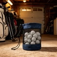 thumbnail image 1 of Nylon Mesh Golf Ball Bag Large Capacity Drawstring Pouch - Portable Storage for Golf Tennis Pickleball Baseball Outdoor Sports Accessories Blue, 1 of 6