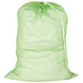 thumbnail image 1 of Nylon Mesh Laundry Bag with Drawstring, Dark Green, 1 of 2