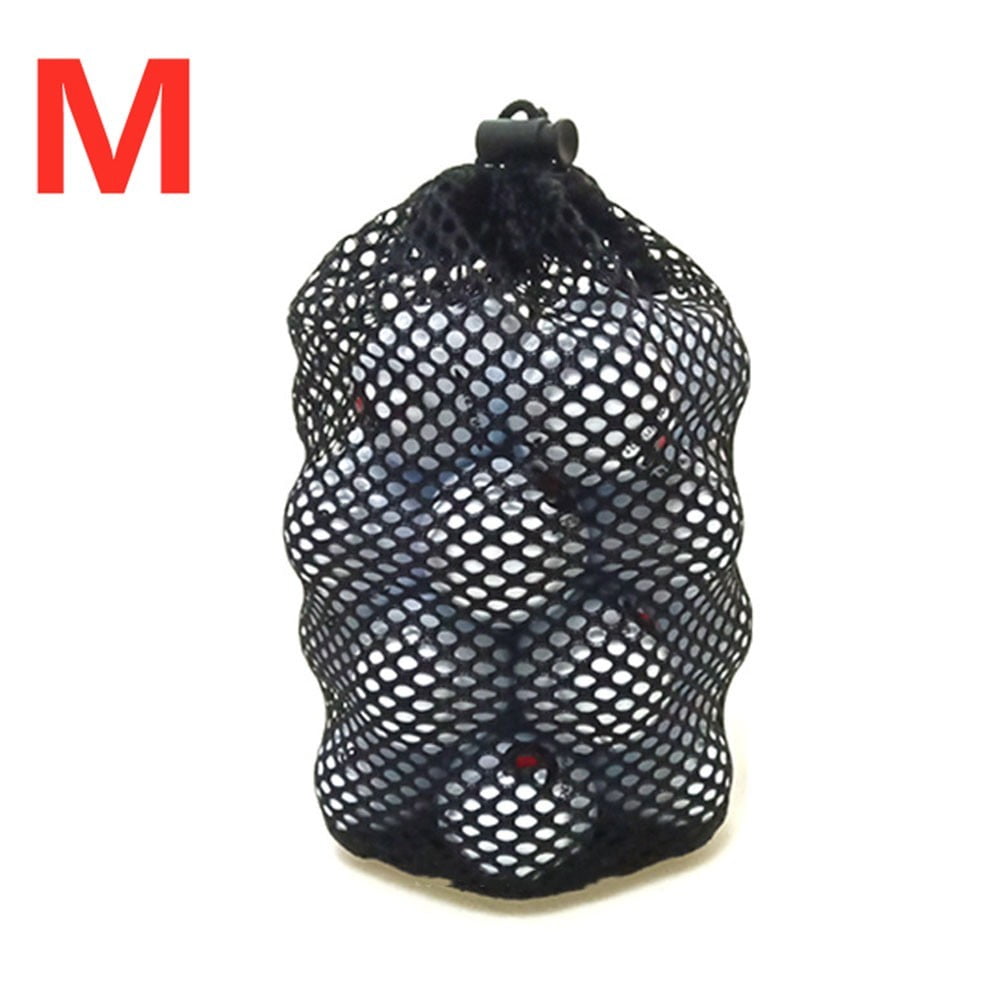 Nylon Mesh Net Bag Golf Tennis Balls Carrying Drawstring Storage Pouch