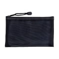 thumbnail image 1 of Nylon Mesh Pencil Case, Zipper Makeup Bag for Stationery Cosmetics and Travel Accessories, Black, 1 of 9