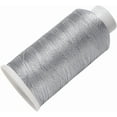 thumbnail image 1 of Nylon Metallic Thread Embroidery Thread 6-Ply Silver 0.4mm about 699.91 yards(640m)/roll, 1 of 9