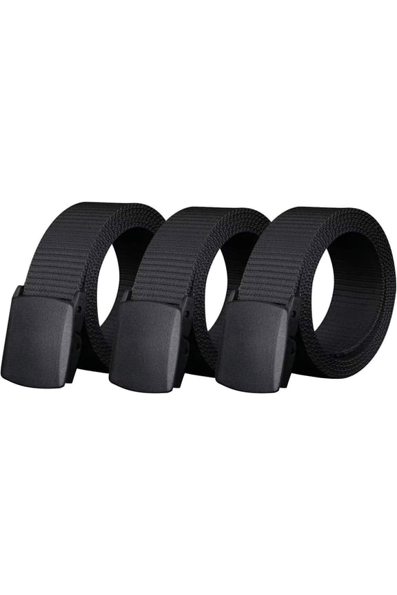 Nylon Military Tactical Belt 3 Pack, Military Hiking Rigger, Men's belt made of nylon mesh belt,Breathable comfortable