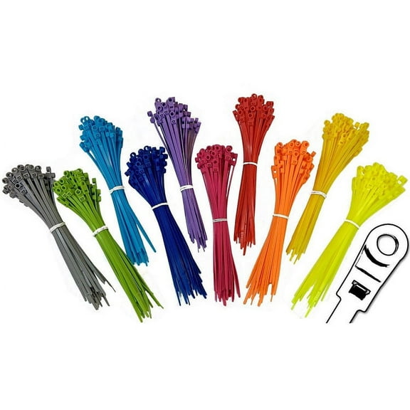 Nylon Mounting Head Cable Ties - Screw, Nail, - Size & Color Options - Electriduct