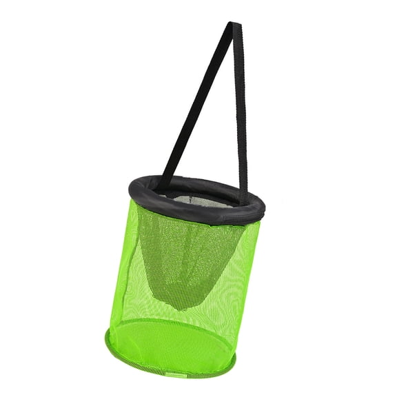 Nylon Net Baits Storage Cage for Keep Minnows Floating Fishing Basket Bucket Foldable Fishing Net Holder