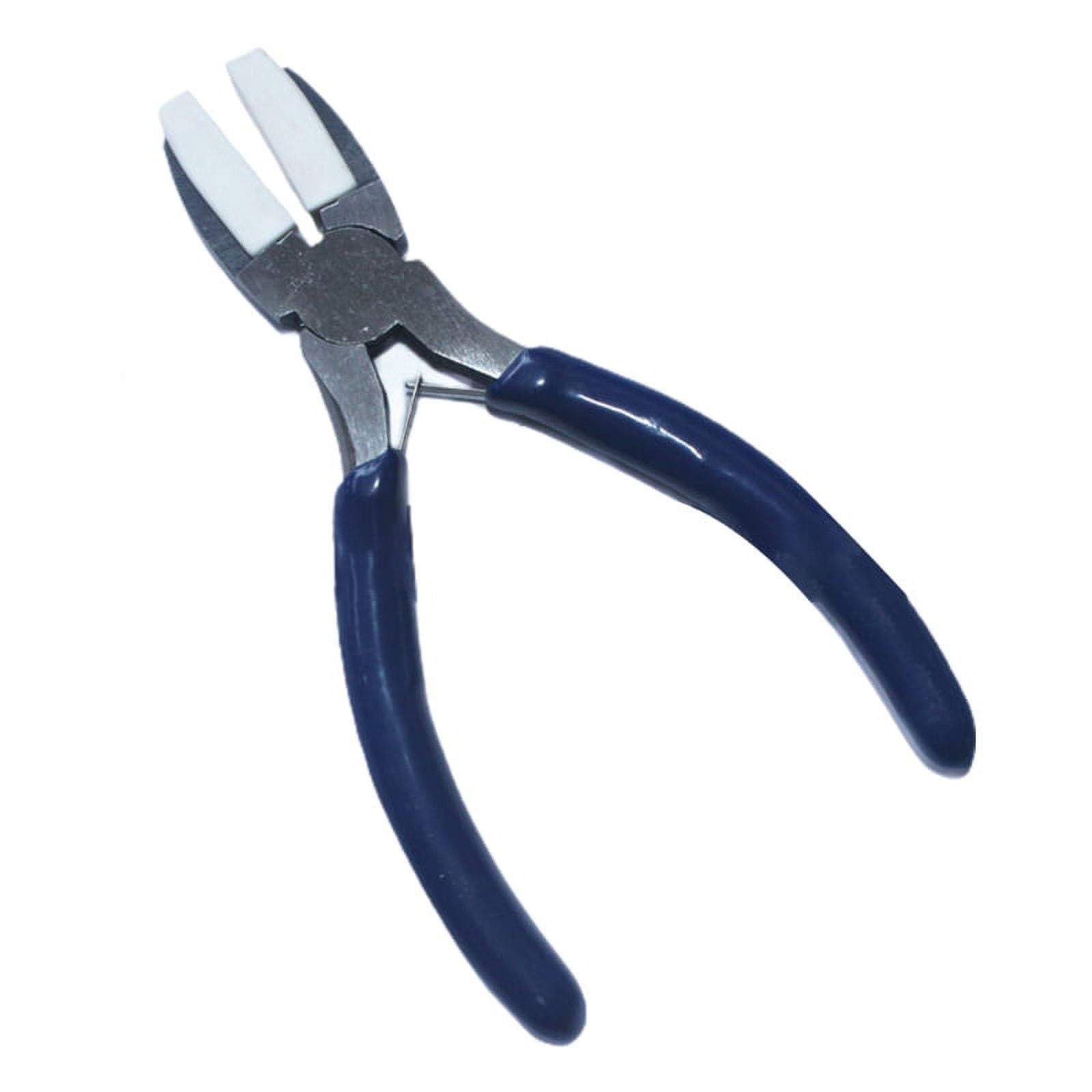 JEWEL TOOL 7.5 (19.1 cm) Flat Nose Pliers | Wide Blades for Metal Sheets |  Ideal for Jewelers and Small Tasks in Welding & Blacksmithing | Forged