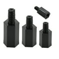 Nylon PCB Standoff M2 M2.5 M3 M4 Black Plastic Screw Standoffs Nut Spacers Male To Female