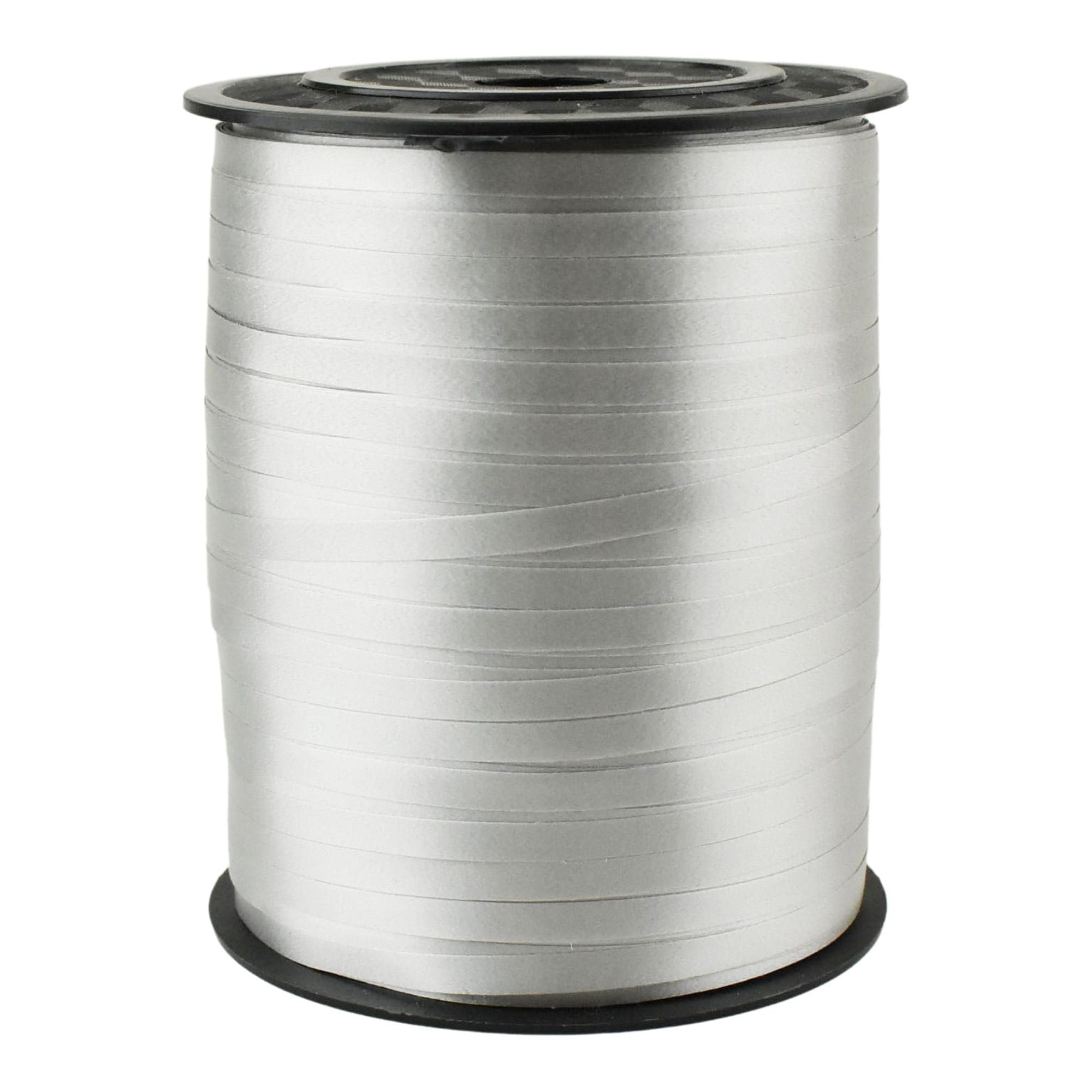 Trimming Shop 5mm Wide Silver Curling Ribbon Shiny Metallic