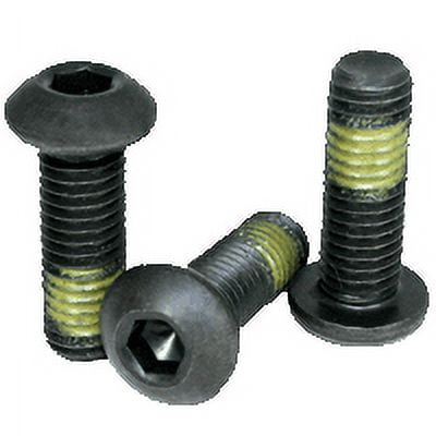 Nylon Patch Socket Button Head Cap Screw, 1/2-13 x 2", Alloy Steel, Black Oxide, Hex Socket (Quantity: 100)