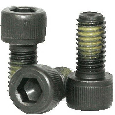 Nylon Patch Socket Head Cap Screw, 10-32 x 1/2", Alloy Steel, Black Oxide, Hex Socket (Quantity: 1000)