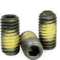 thumbnail image 1 of Nylon Patch Socket Set Screws Cup Point, 6-32 x 3/8", Alloy Steel, Black Oxide, Hex Socket (Quantity: 1000), 1 of 1