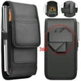 thumbnail image 1 of Nylon Phone holster with Belt Clip for iphone 15 14 13 12 11 Pro Max Case, Samsung Galaxy S24 S23 Ultra A15 A14 A35 Case, eBizWare Vertical Cell Phone Holster Pouch belt holder for Men Women, 1 of 8