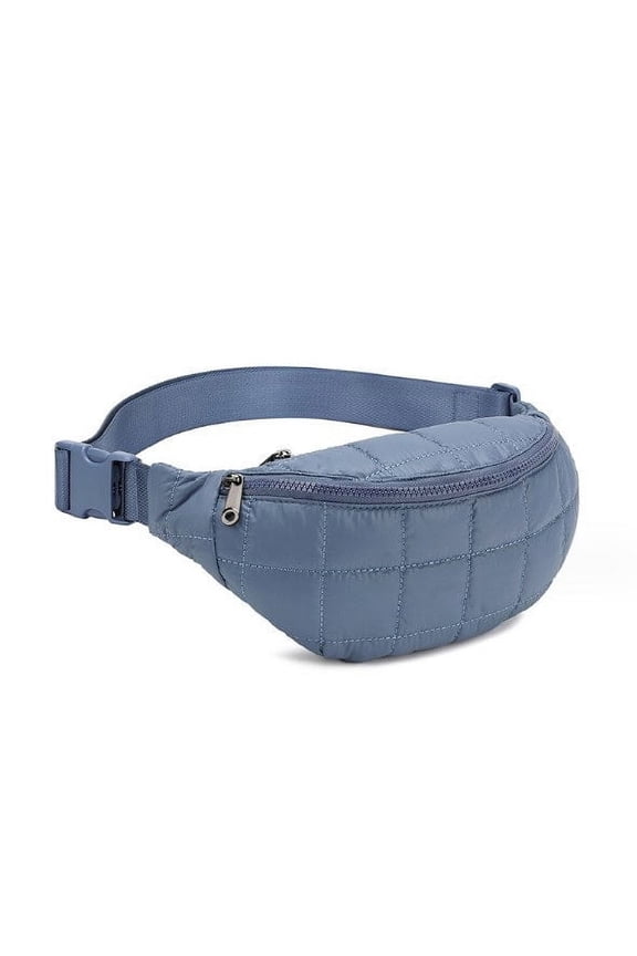 Nylon Puffer Round Belt Fanny Pack