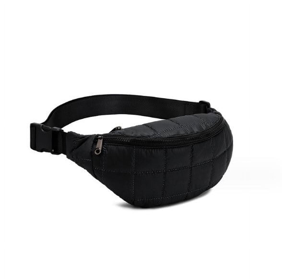 Nylon Puffer Round Belt Fanny Pack