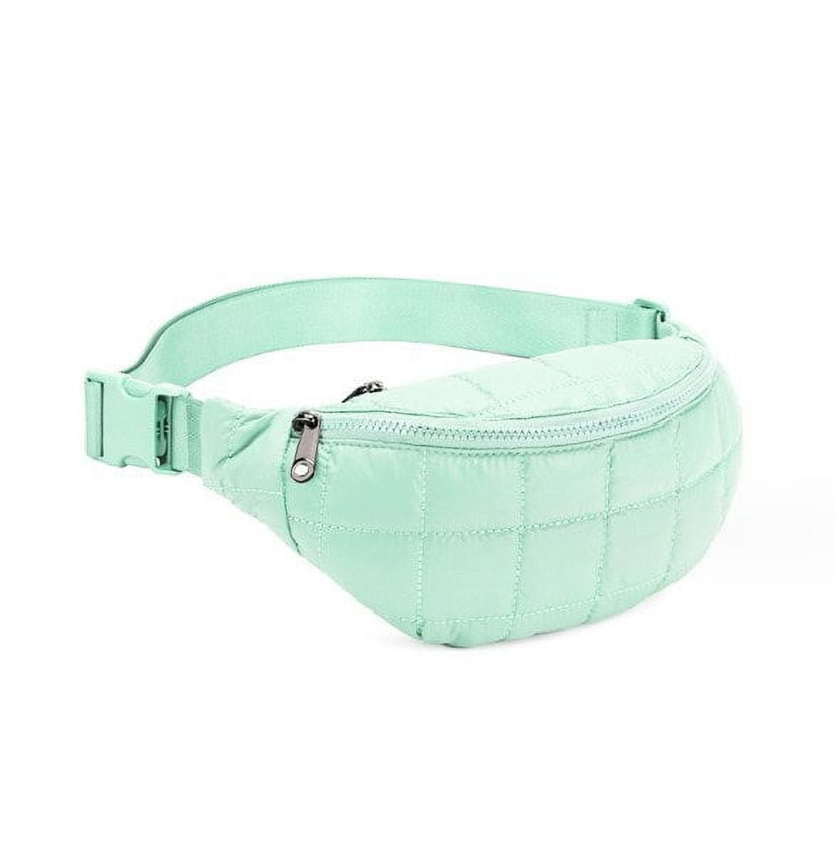 Nylon Puffer Round Belt Fanny Pack