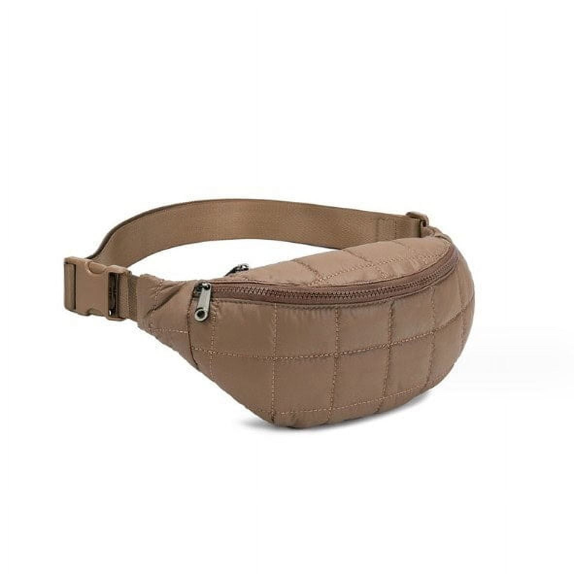 Nylon Puffer Round Belt Fanny Pack