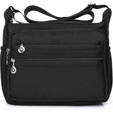 Nylon Purses for Women Purse with Pockets and Compartments Purses with Lots of Pockets Multi Pocket Casual Crossbody Bag