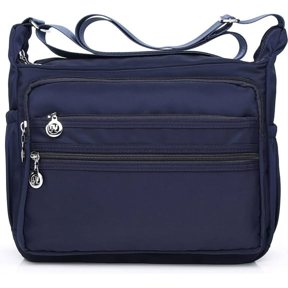 Nylon Purses for Women Purse with Pockets and Compartments Purses with Lots of Pockets Multi Pocket Casual Crossbody Bag