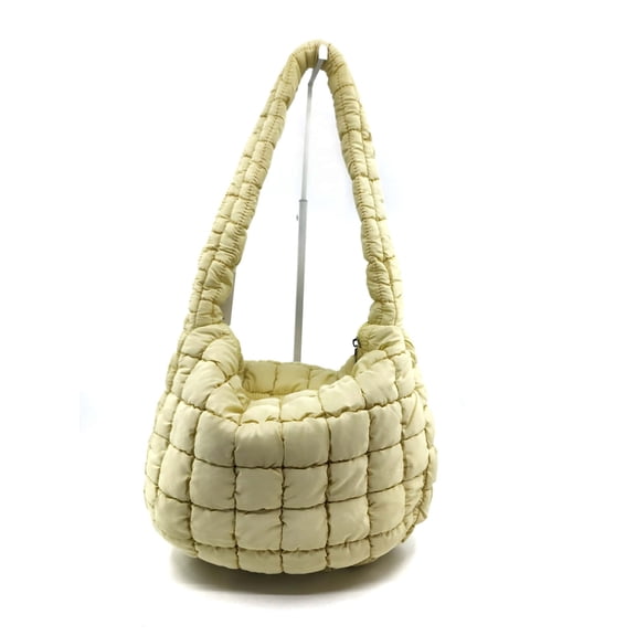 Nylon Quilted Medium Shoulder Bag