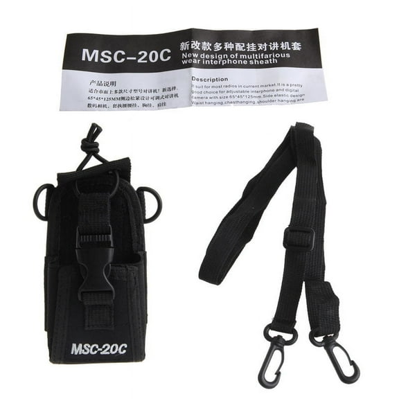 Nylon Radio Walkie Talkie Holder Bag Belt Pack Hunting Magazine Pouch Durable