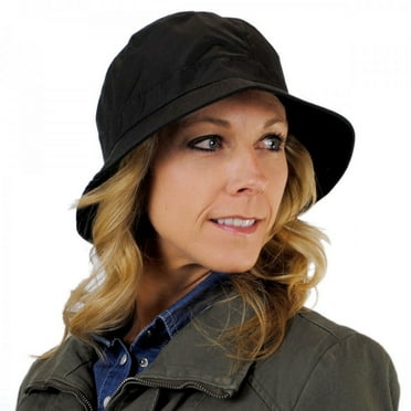 Nylon Rain Bucket Hat - ONE SIZE FITS MOST - Black