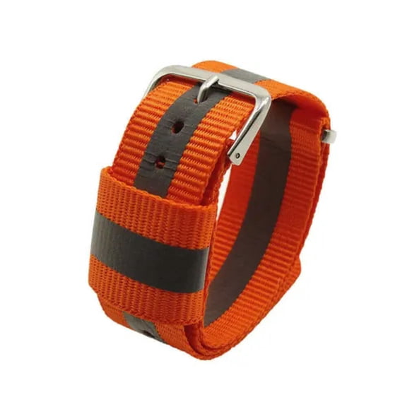 Nylon Reflective Watch Band Replacement Watch Strap Wristwatch Safety 18-22mm