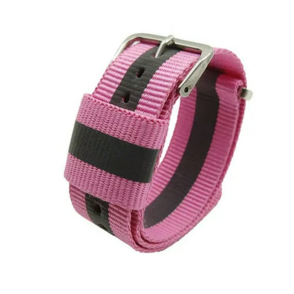 Nylon Reflective Watch Band Replacement Watch Strap Wristwatch Safety 18-22mm