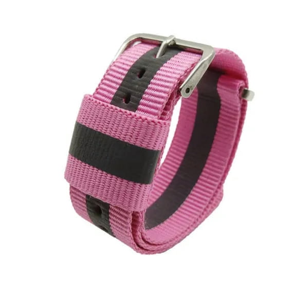 Nylon Reflective Watch Band Replacement Watch Strap Wristwatch Safety 18-22mm