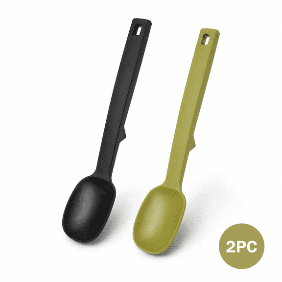 Nylon Rice Paddle Spoon for Nonstick Cookware, Heat Resistant Rice Serving Spatula with Non Slip Handle, Soft Edge Kitchen Utensil for Cooking, Serving and Everyday Home Meals