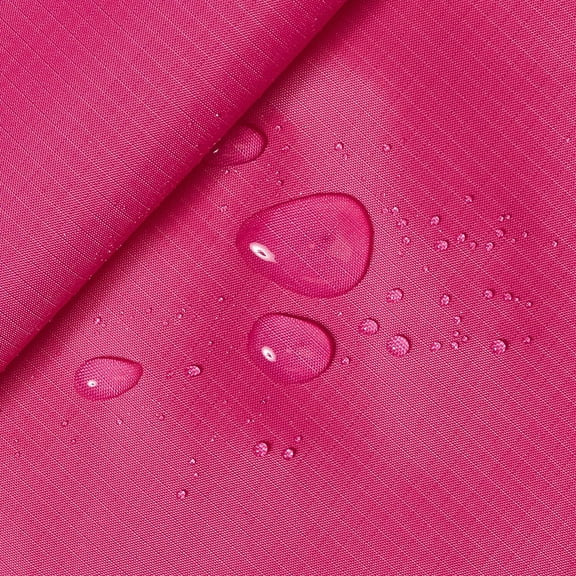 Nylon Ripstop Fabric PU Coated 70 Denier 1.9oz 62/63" Wide Waterproof Tent Water Repellent Dustproof Airtight Excellent Fabric for Kites (Fuchsia)