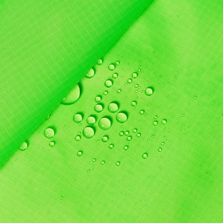 Nylon Ripstop Fabric PU Coated 70 Denier 1.9oz 62/63 Wide Waterproof Tent  Water Repellent Dustproof Airtight Excellent Fabric for Kites (Neon Green)  