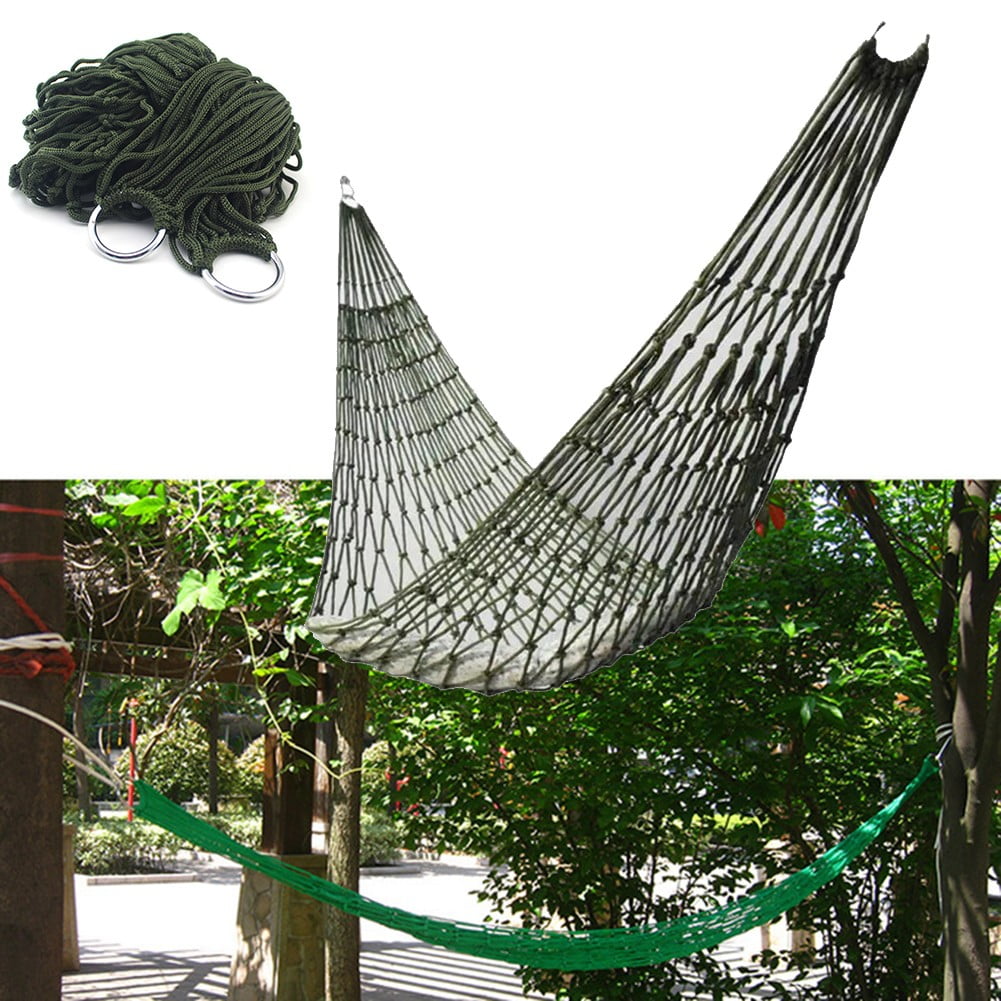 Nylon Rope Meshy Hanging Bed Outdoor Sleeping Net Bed With Rope