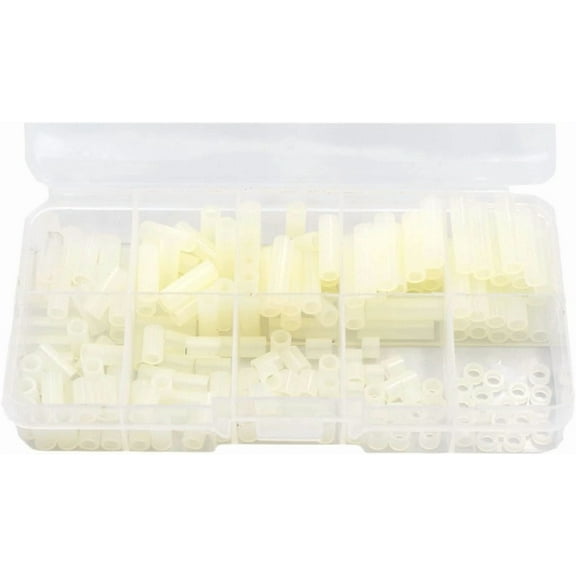 Nylon Round Spacers Assortment Kit For M3 Screws Od 5Mm Id 3.2Mm