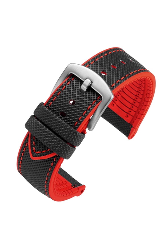 Nylon Rubber Bottom Watch Straps Canvas Men Watch Band Breathable Waterproof Replacement Bands 20mm 22mm