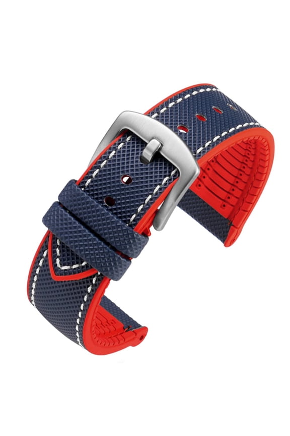 Nylon Rubber Bottom Watch Straps Canvas Men Watch Band Breathable Waterproof Replacement Bands 20mm 22mm