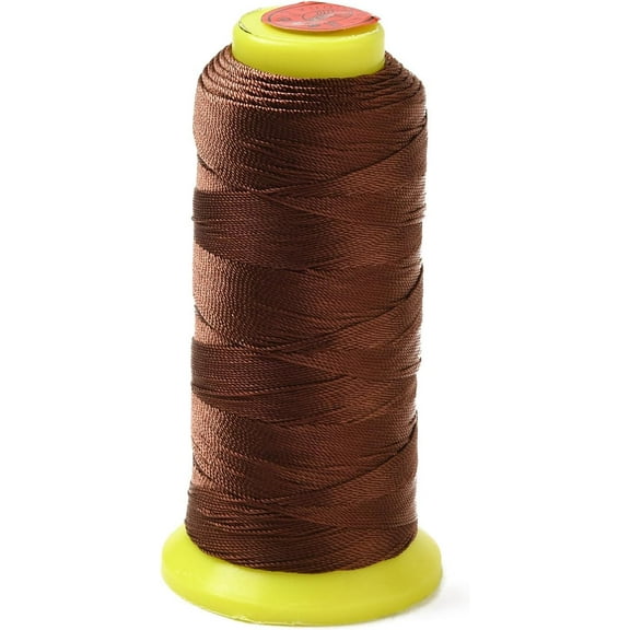 Nylon Sewing Thread 300m for DIY Sewing Embroidery DIY Projects Fabric Repair Ideal for DIY Professionals and Crafters Saddle Brown 0.8mm
