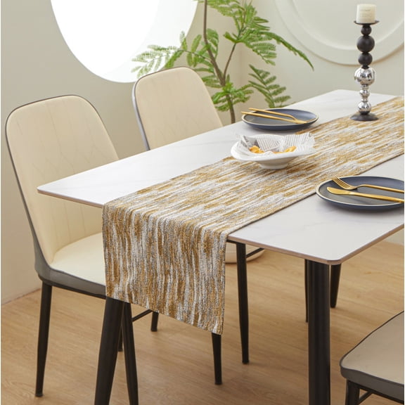 Nylon Sheer Table Runner Decor, High-End Fine Fabric, Reusable Sturdy Craft, 30x180cm Pleated Table Cloth for Wedding, Festival Party, Banquet, Home Decor & Tabletop Arrangement