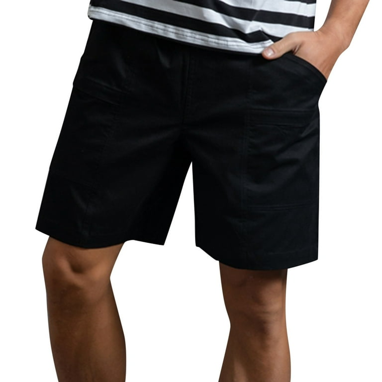 Mens cotton drawstring hotsell shorts with pockets
