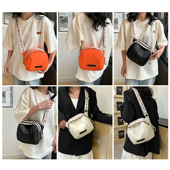 Nylon Shoulder Bag | Large Capacity Travel Tote | Fashionable Commuter Crossbody Purse | Multipurpose Zipper Handbag | Lightweight 21x18x10cm | Women’s Accessory | 2025 New Style