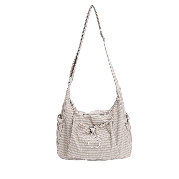 Nylon Shoulder Bag Lightweight Crossbody Purse Multi Pocket For Travel Commute For Travel Daily Outing