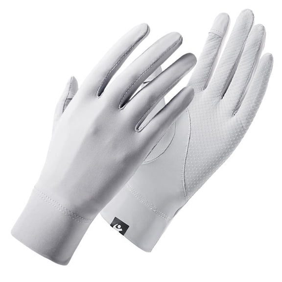 Nylon Skin-friendly Adult Gloves Two-finger Solid Color Mittens Teens Outdoor Sports Full Finger Gloves