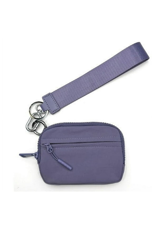 Nylon Small Keychain Makeup Bag, Mini Leisure Nylon Lanyard Card Case Holder, Handheld Coin Purse Lipstick Storage Bag, Coin Purse Lipstick Cosmetic Accessories Organizer with Zipper and Hook