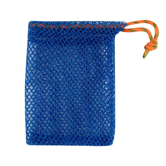 Nylon Soap Bag Net - Bath Accessories for Body Cleansing with Drawstring for Easy Storage