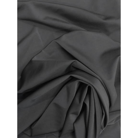 Nylon Solid Spandex 4 ways Stretch Medium Weight Black